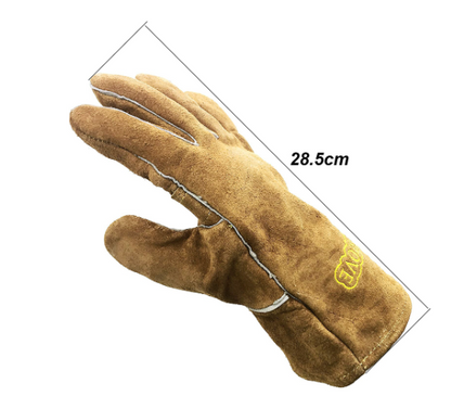 Cosystove Full Leather Heavy Duty Heat Resistant Gloves